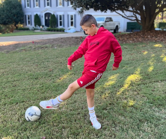 Soccer kid with his ball