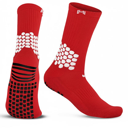 Soccer Grip Socks with Cushioned Ankle Protection