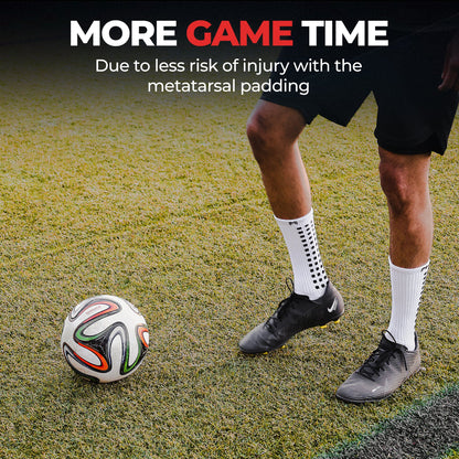 MediCaptain Padded Grip Socks with Foot Protection - Midcalf Length