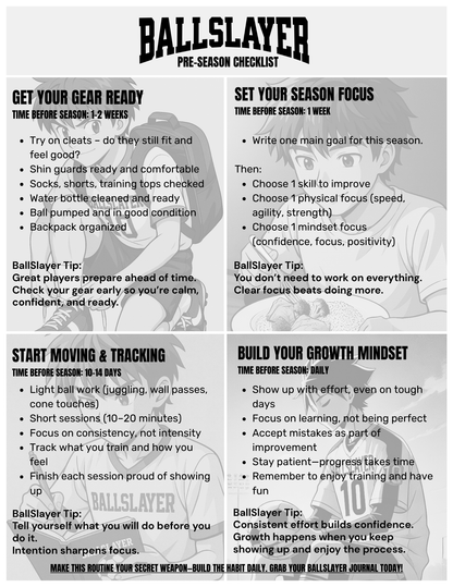 Pre-Season Checklist (free download)