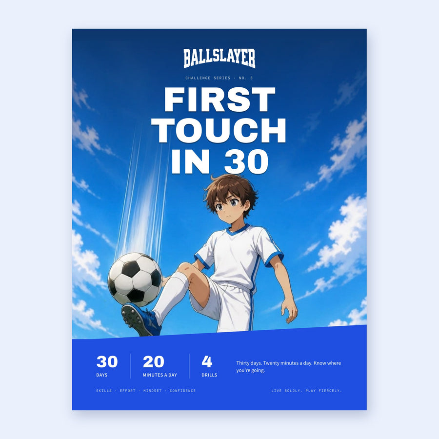 First Touch in 30 cover, Challenge Series No. 3, coming soon