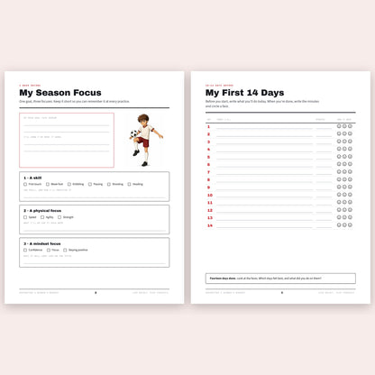 My Season Focus and My First 14 Days pages