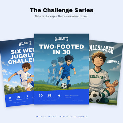 BallSlayer Challenge Series: Six Week Juggling Challenge, Two-Footed in 30 and the Soccer Journal